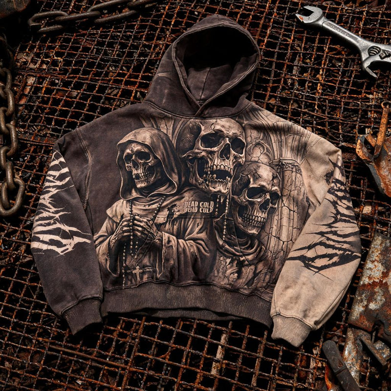 flatlay skull grate